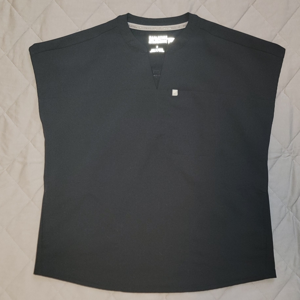 Fabletics Women's Black Small Scrub Top